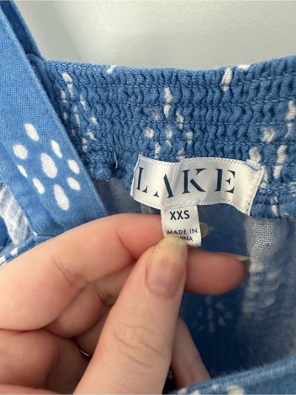 Lake French Blue Hamptons Nightgown - Picture 3 of 4